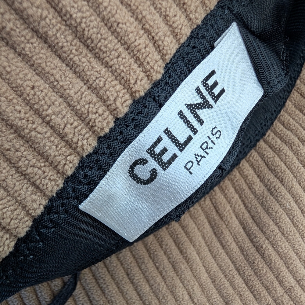 Celine Brown Corduroy Hat - Picture 7 of 7